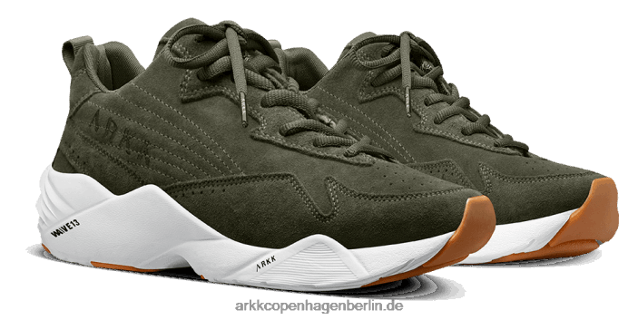 Frauen Dunkler Armeekaugummi tencraft wildleder w13 ARKK Copenhagen 200F174