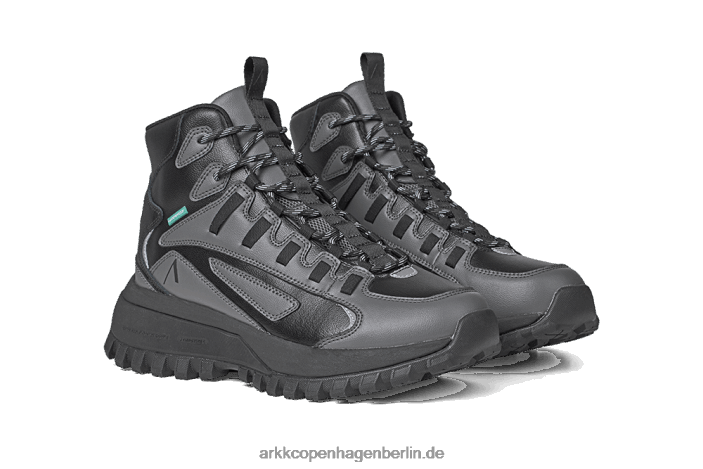 Männer schwarzer Burgfelsen apaze hightop leder hl t-s19 ARKK Copenhagen 200F41