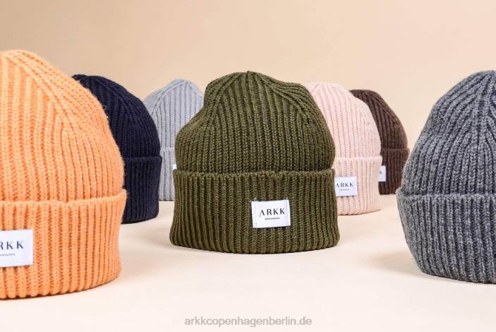 Kaffee braun klassische Mütze ARKK Copenhagen 200F245